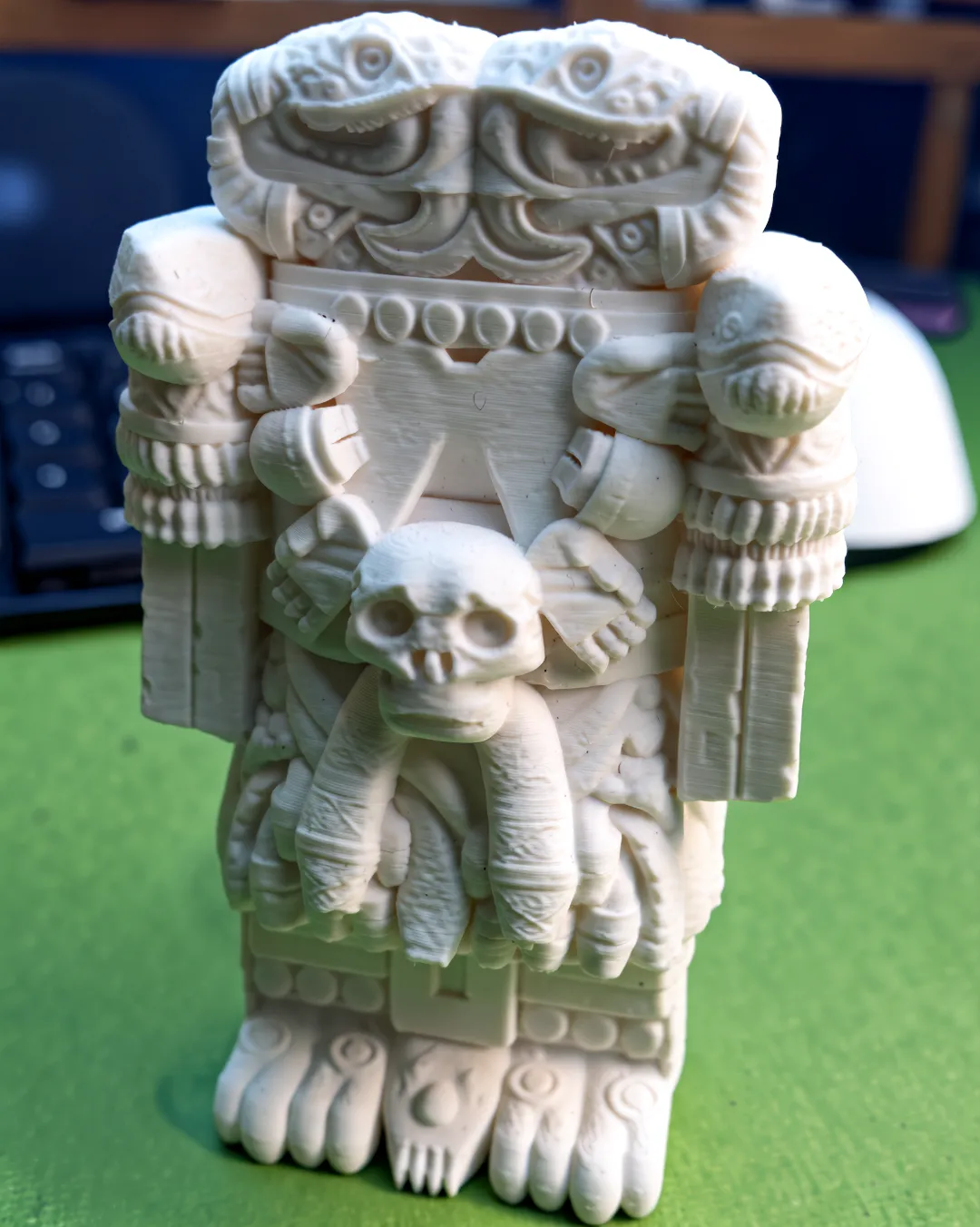 Escultura de prueba de Coatlicue impresa en 3D