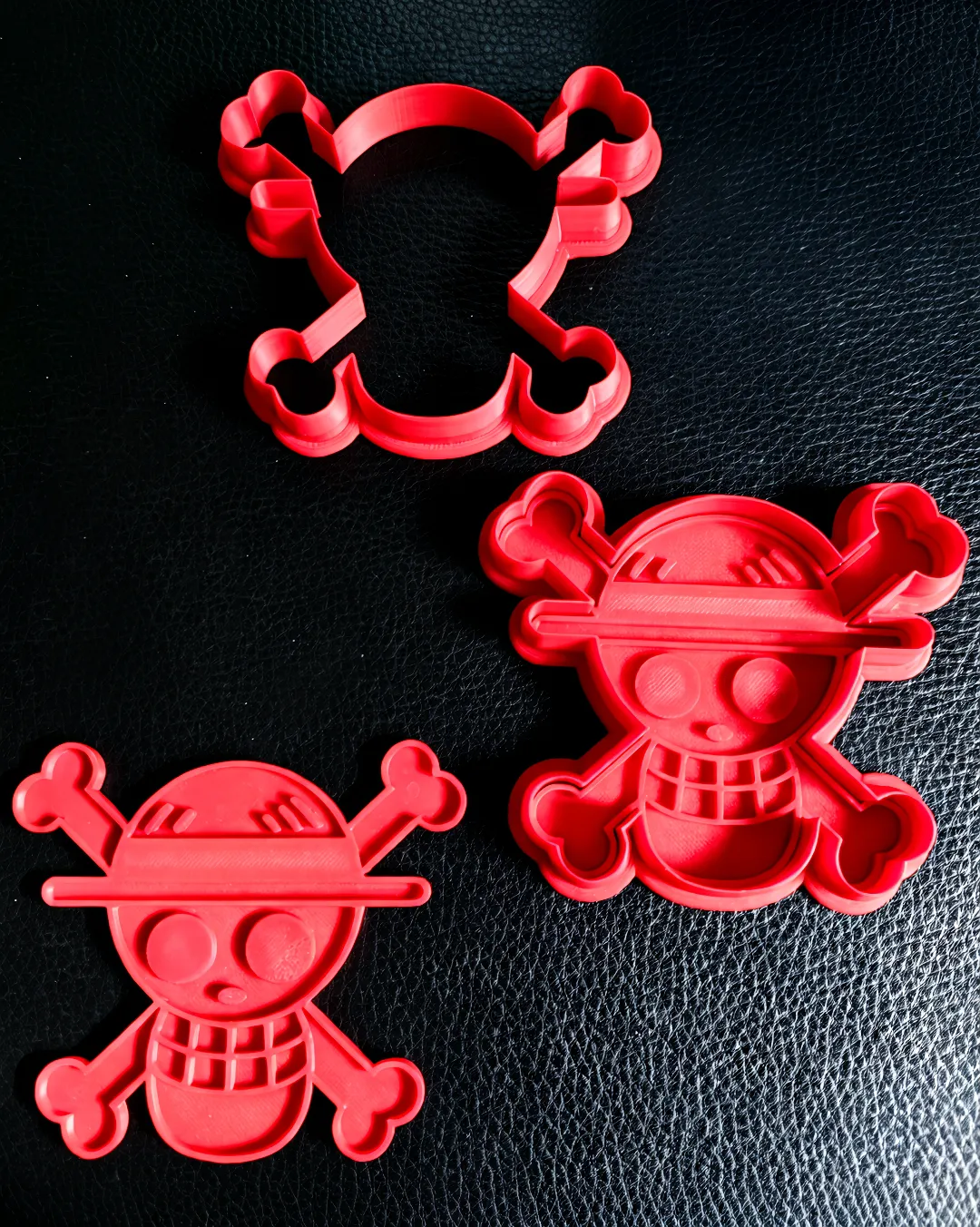 Cortador y marcador de galletas con la forma de la Jolly Roger de One Piece